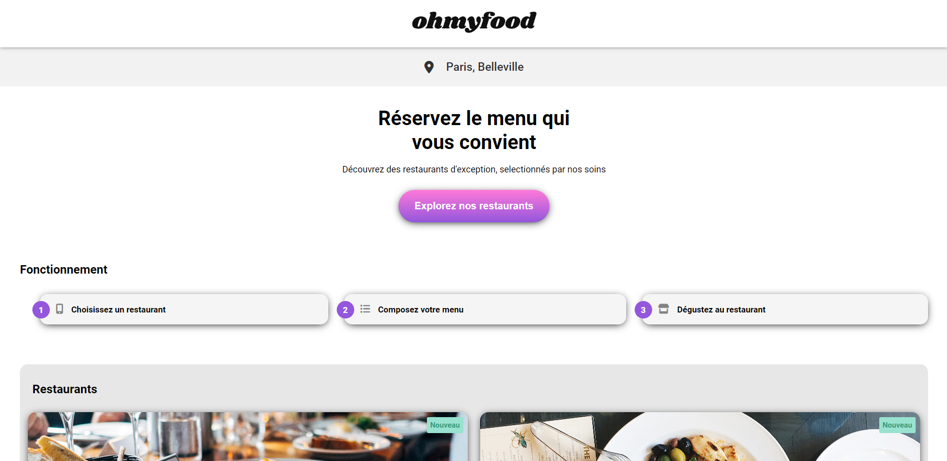 site Ohmyfood